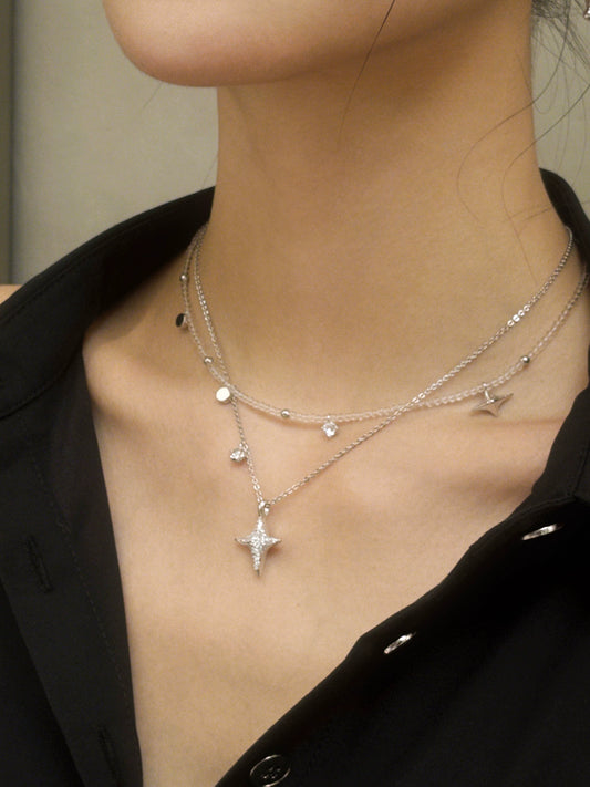 Starburst pendant necklace B2441