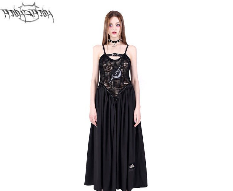 Double-sided slim mesh dress