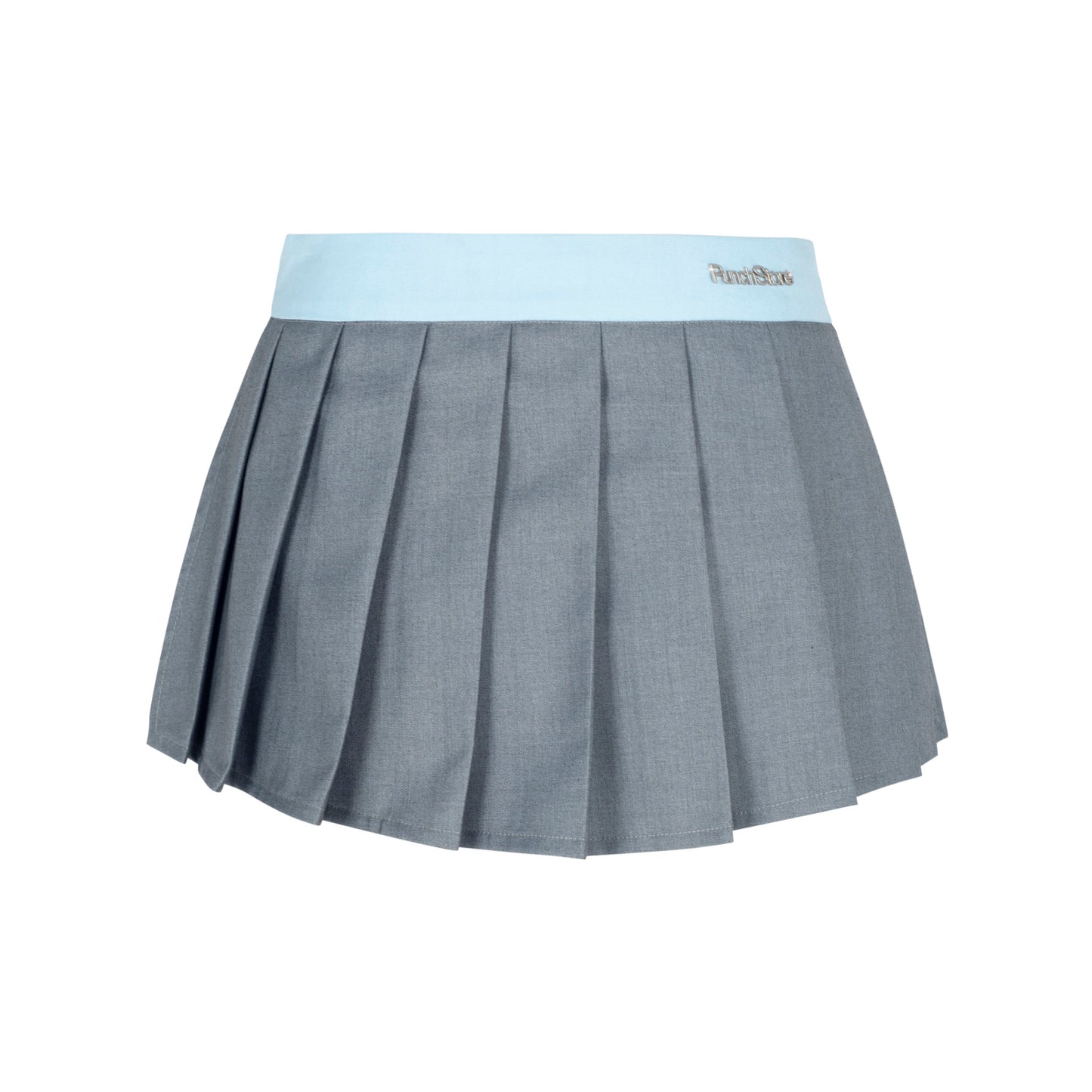 Halterneck top and pleated skirt