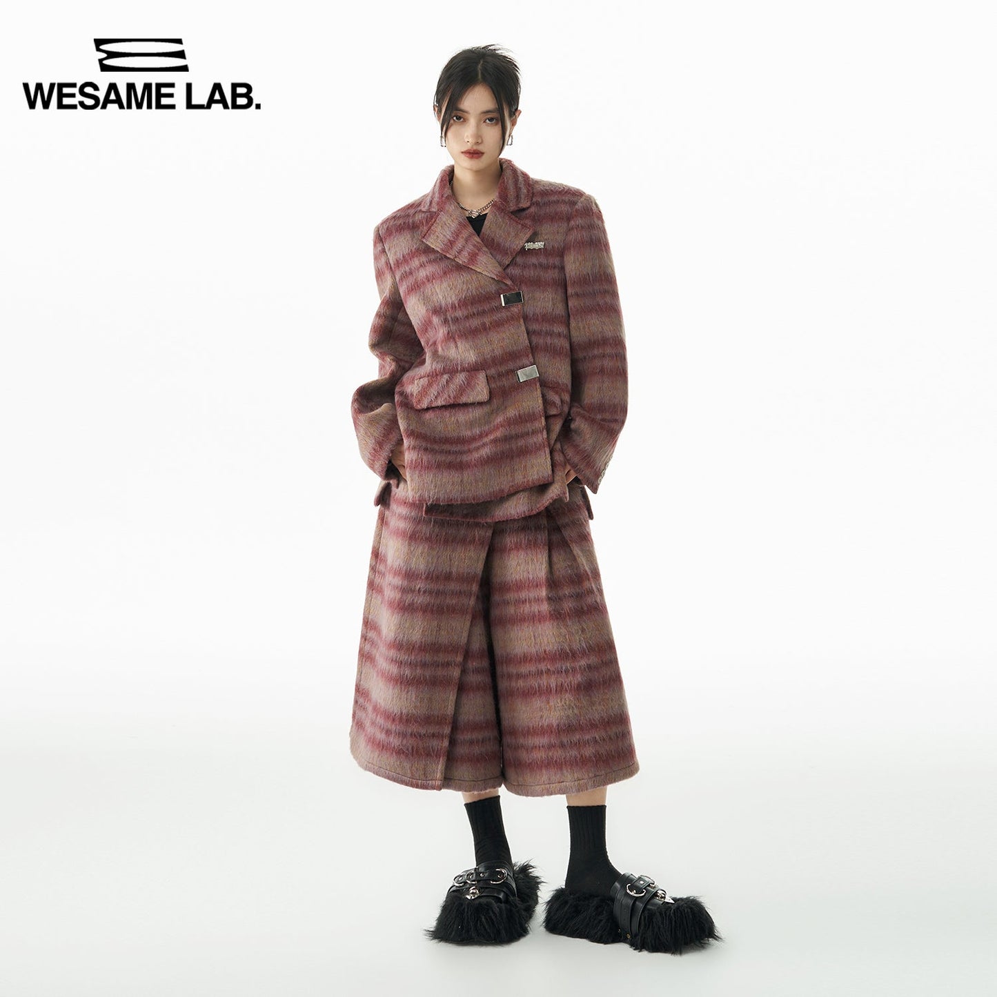 Plaid High-end Retro Wool Jacket