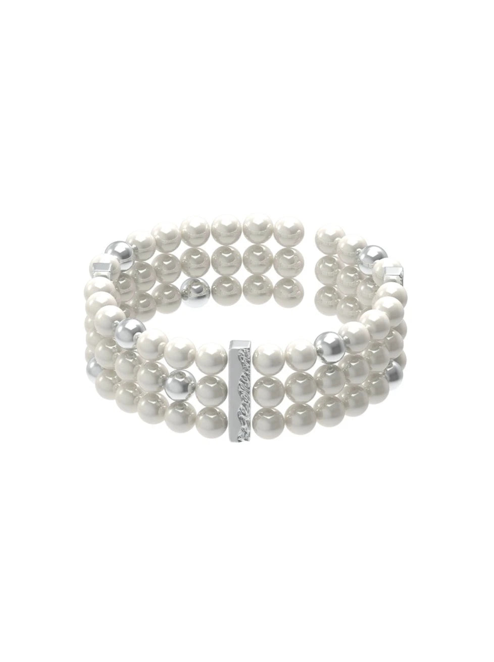 Triple pearl stretch bracelet B2644