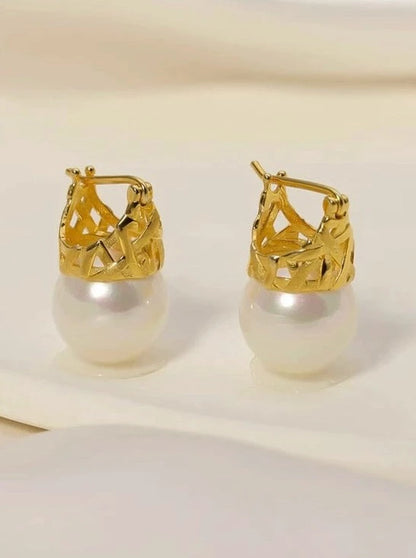S925 Coronation pearl earrings B2280