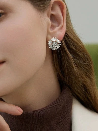 S925 Cornflower earrings B2605