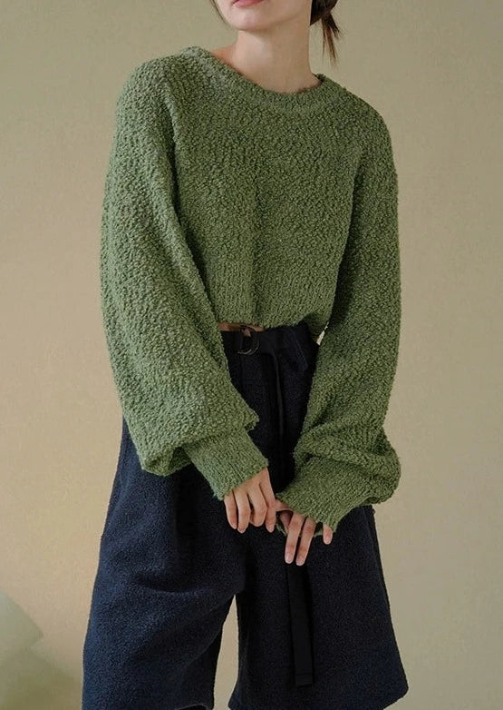 Backless short sweater B2448