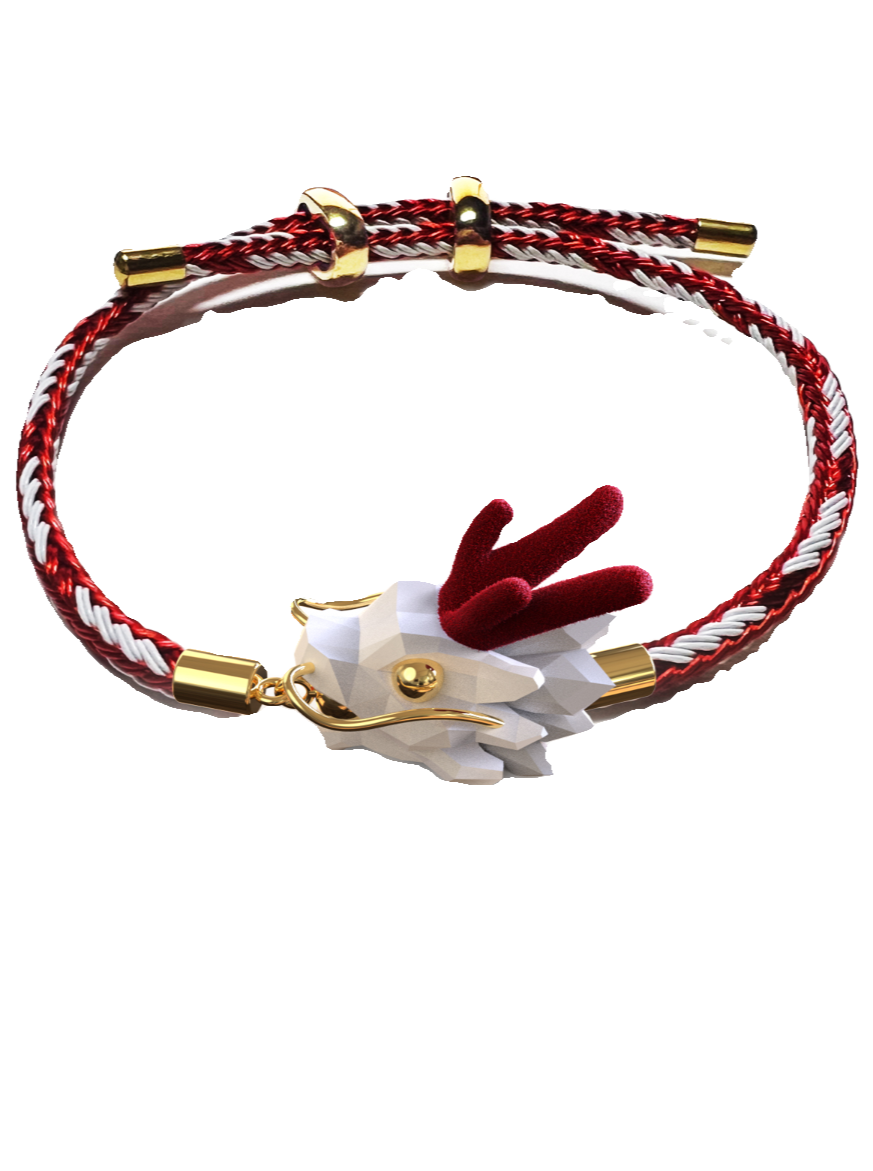 Dragon red transfer bracelet B2255