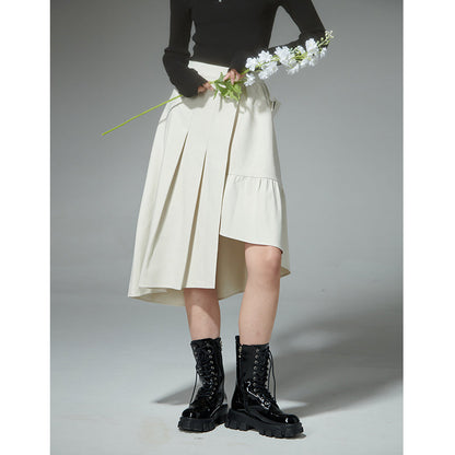 Ruffles asymmetrical original designer skirt