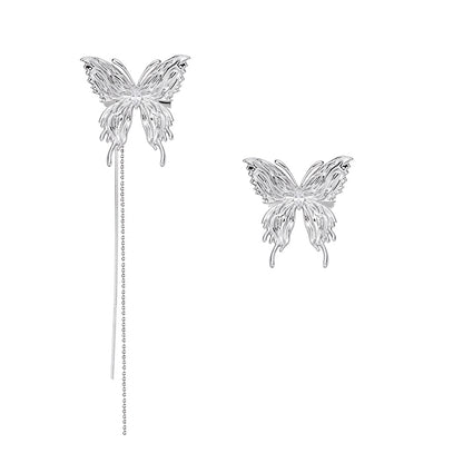 Metal Butterfly Tassel Ear Cuff B1932
