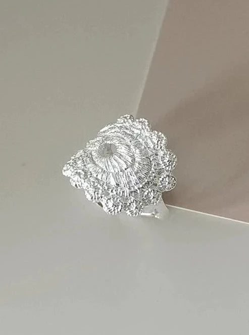 S925 Vintage lace ring B2105