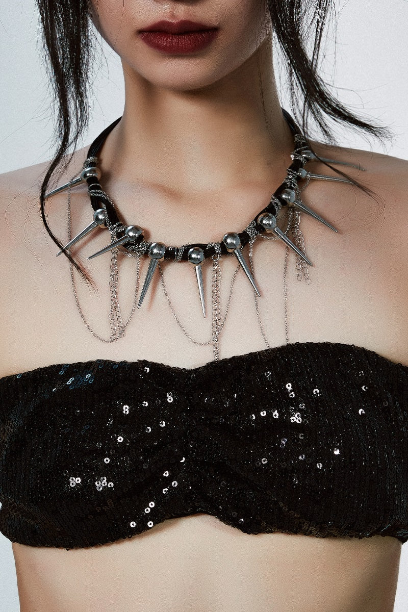 Punk sweet and cool collar necklace