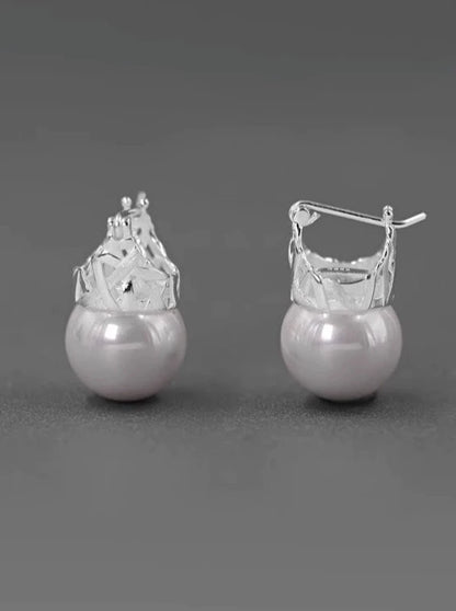 S925 Coronation pearl earrings B2280
