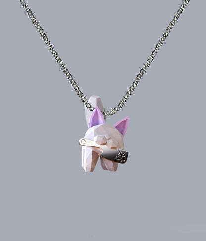 Lucky Cat Polygon Necklace B1437