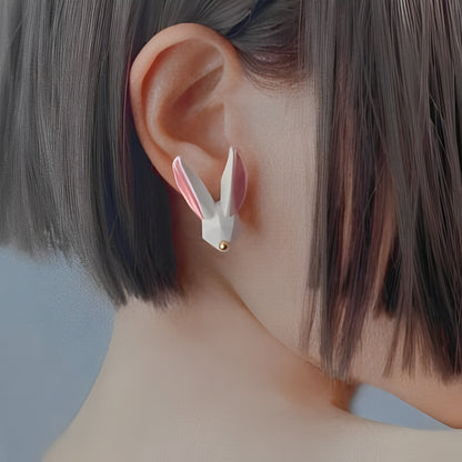 White Rabbit Polygon Earrings B1035